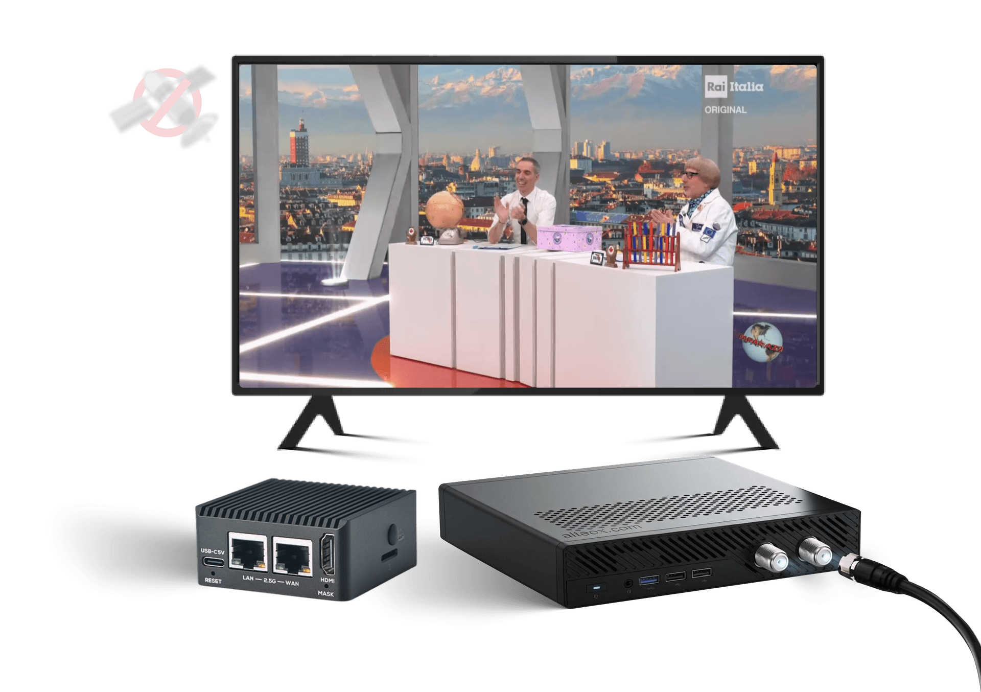 Hospitality-TV mit internationalem Live-Kanal