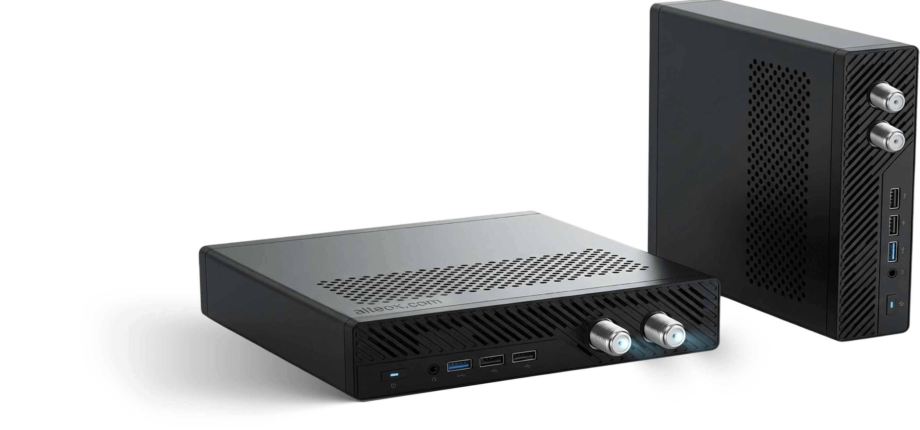 Cable TV / IPTV Pro Box front and rear views